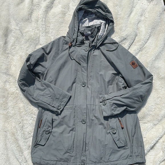 Columbia Green Lightweight Utility Jacket – Size XL | Hooded Windbreaker | - Picture 2 of 9